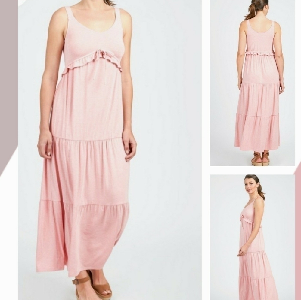 𝅺Octavia Tiered Ruffle Maxi Dress NWOT